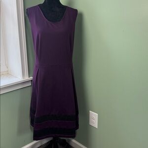Calvin Klein, plum and black dress size 18